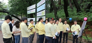 산림청장, 통도사 사찰림 소나무 재선충병 예방 점검