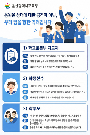지역 비하·혐오 표현 근절…울산교육청, 학교 운동부 ‘존중 문화’ 조성