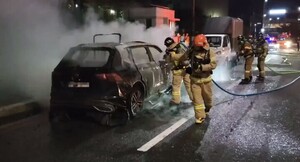 폐기물 공장 불·SUV 전소…울산 밤새 화재에 1명 경상