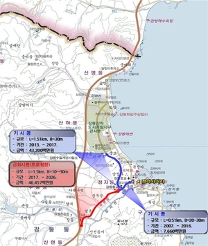 울산 신현교차로~강동중 도로 확장…27일부터 경주 방향 임시 개통