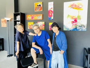 화폭에 핀 20년 우정…울주 묵리카페 3인전 ‘NOW’