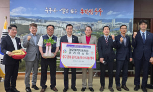대우여객·우리버스 우수리봉사단 옥수수 나눔