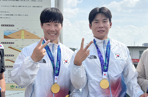 울산시청 조광희·김효빈, AG 한국선수단 첫 2관왕